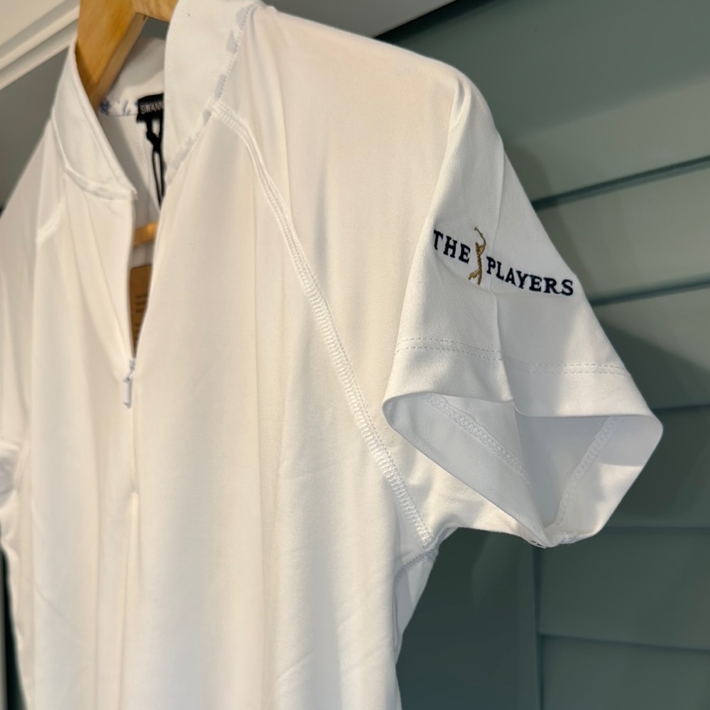 Swannies Golf Women’s The Players White Performance Polo - Size S